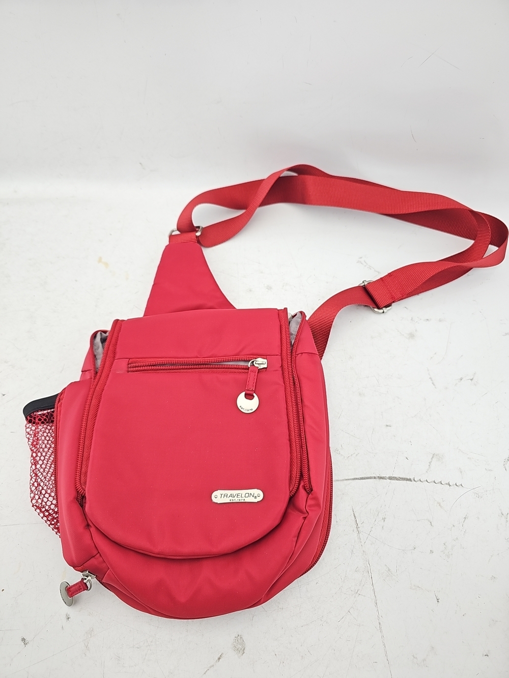 Travelon Red Anti-Theft Sling Bag